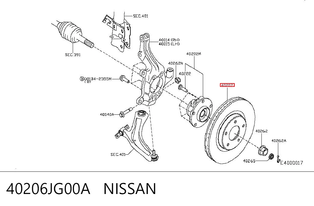 40206JG00A Nissan/Infiniti