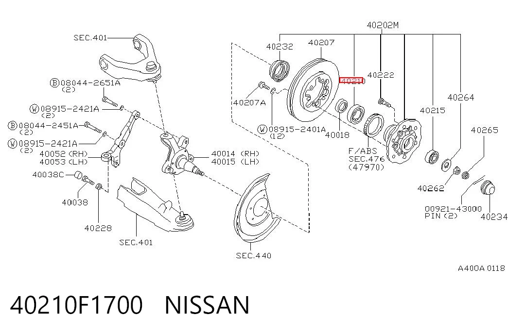 40210F1700 Nissan/Infiniti