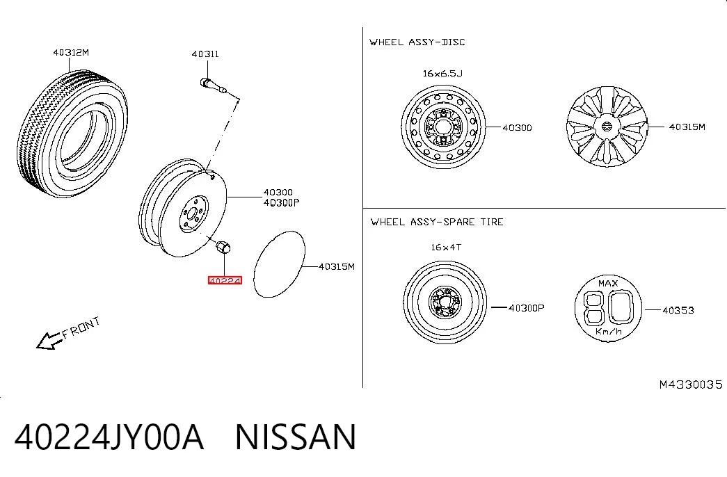 40224JY00A Nissan/Infiniti