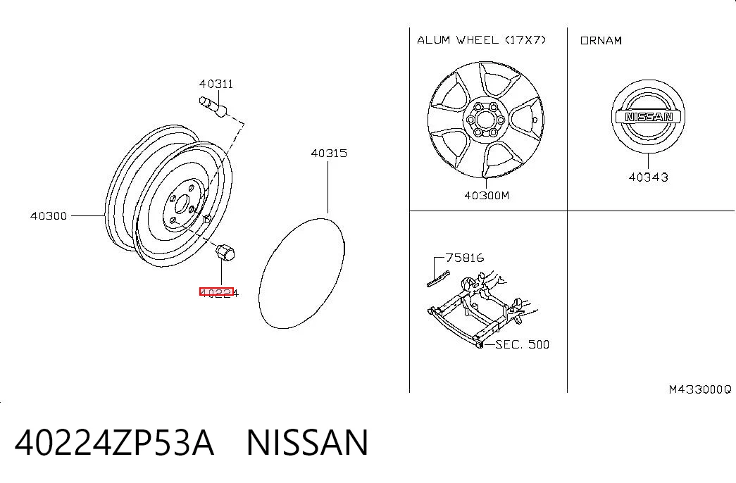 Comprar Tuerca de rueda Nissan Altima   a bajo precio