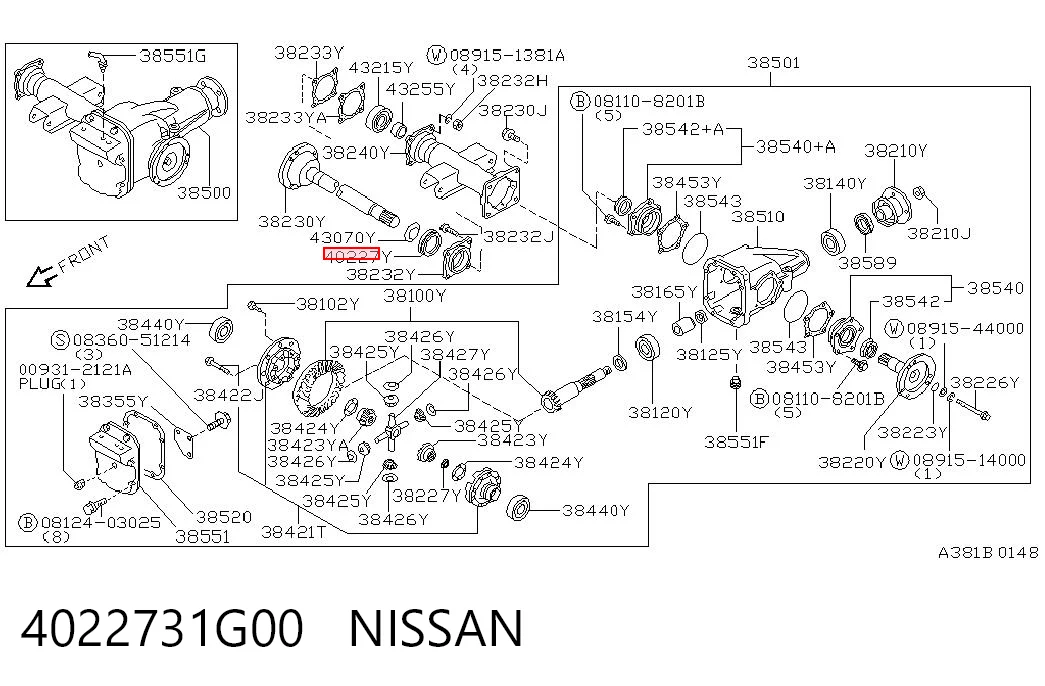 4022731G00 Nissan/Infiniti