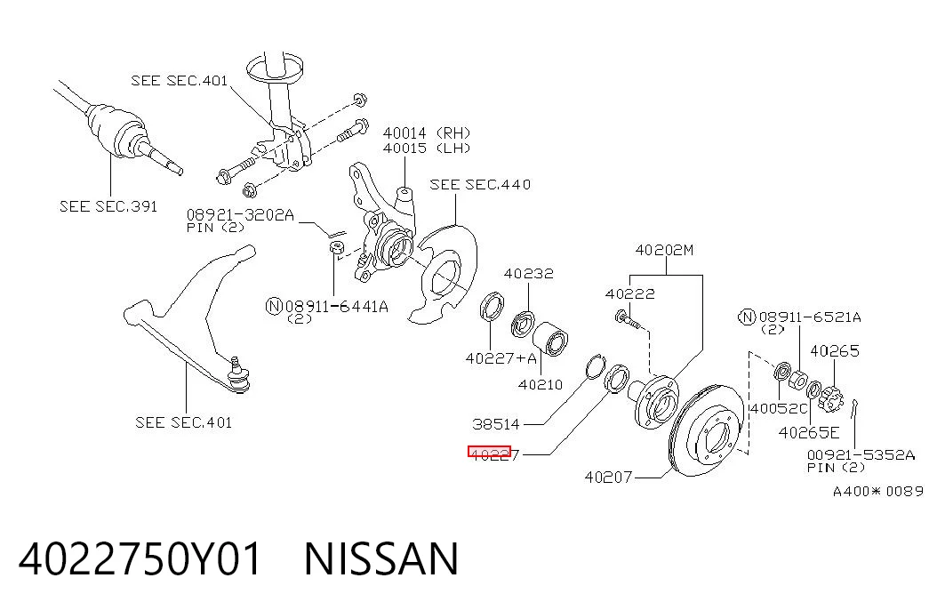4022750Y01 Nissan/Infiniti