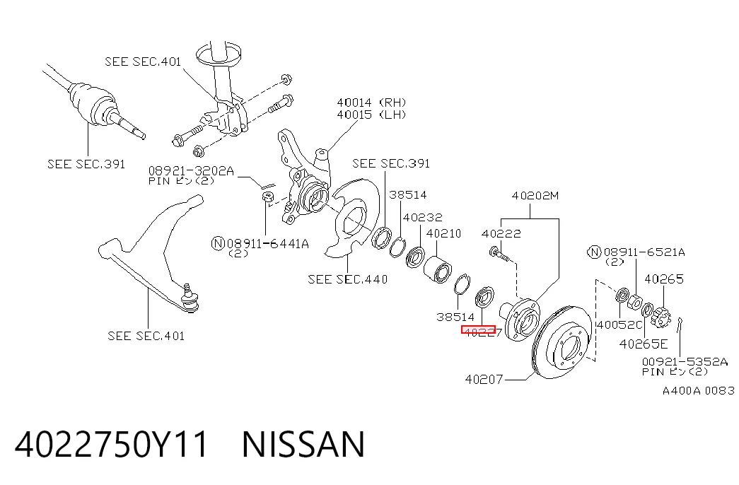 4022750Y11 Nissan/Infiniti
