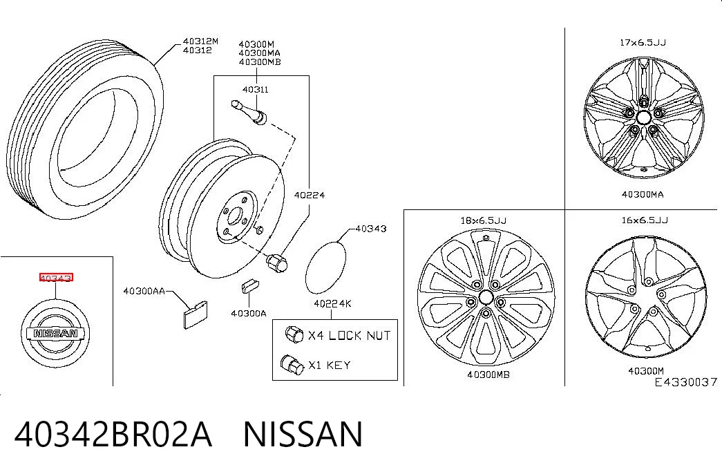 40342BR02A Nissan/Infiniti