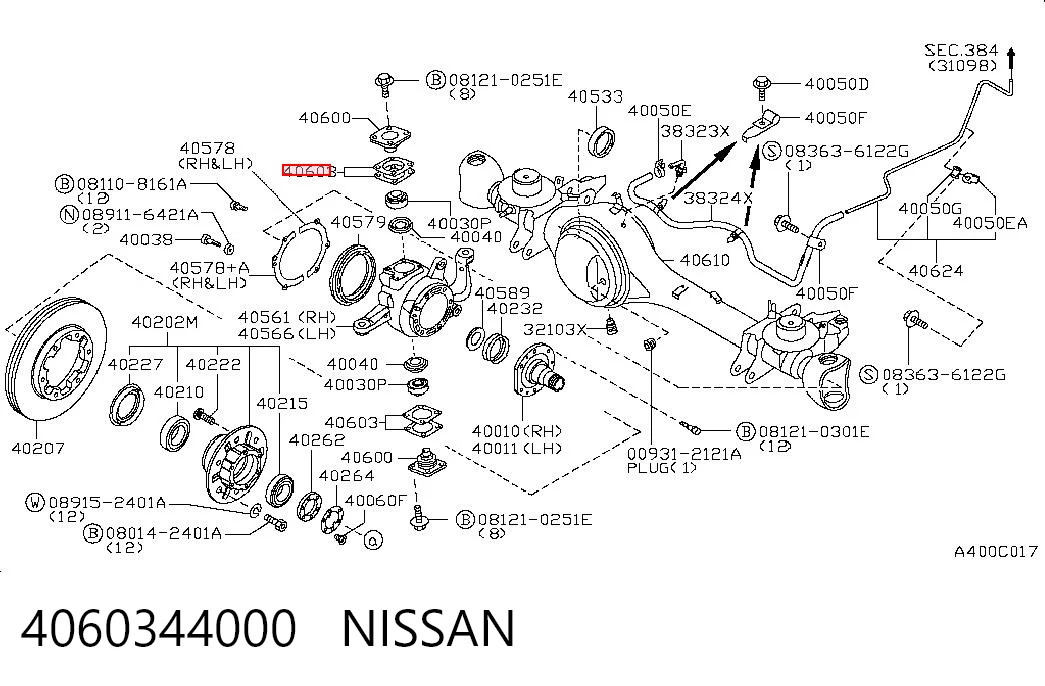 4060344000 Nissan/Infiniti