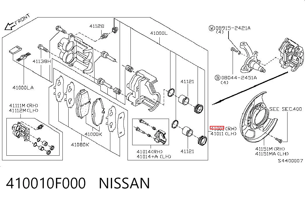 410010F000 Nissan/Infiniti