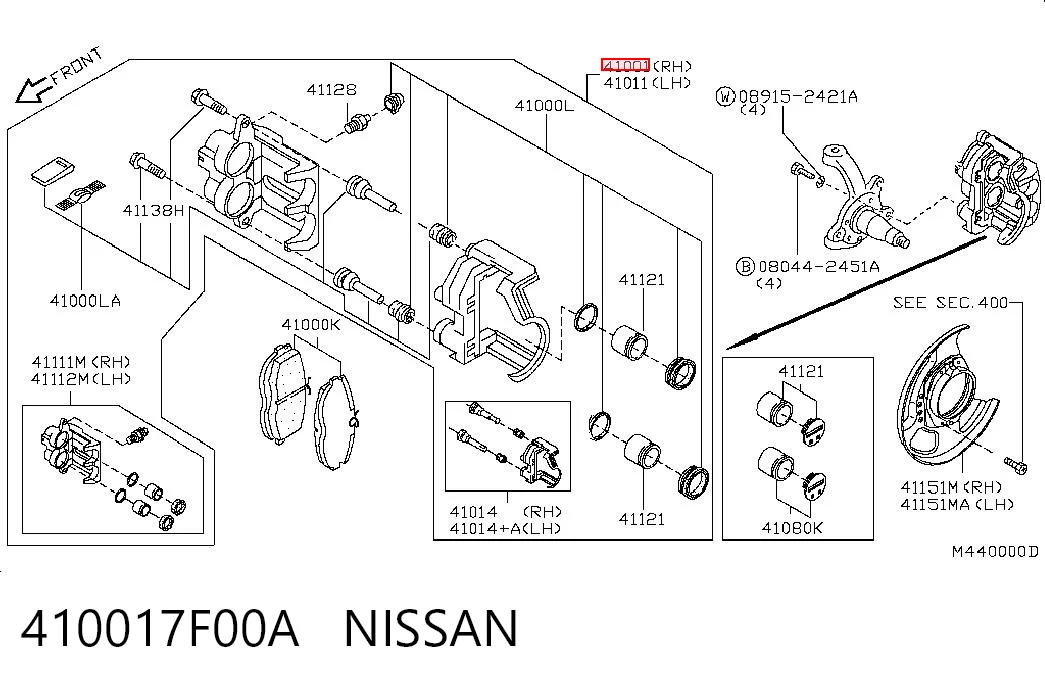 410017F00A Nissan/Infiniti