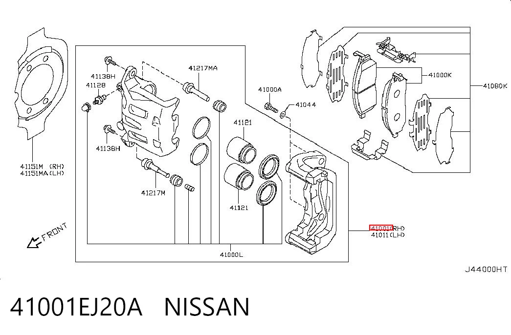 41001EJ20A Nissan/Infiniti