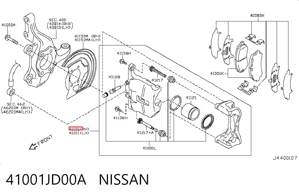 41001JD00A Nissan/Infiniti