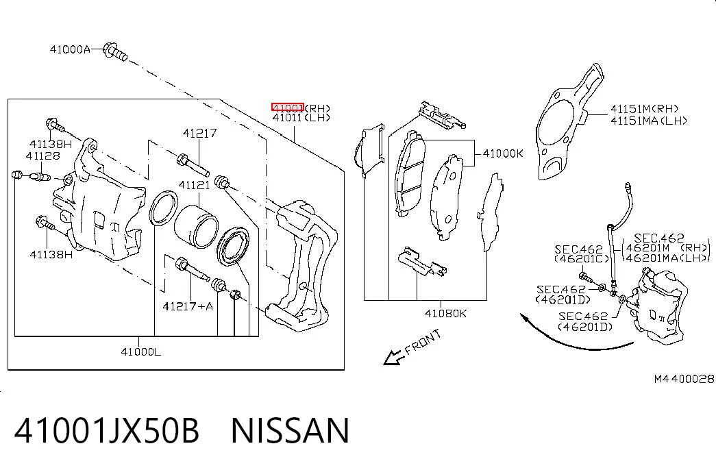 41001JX50B Nissan/Infiniti