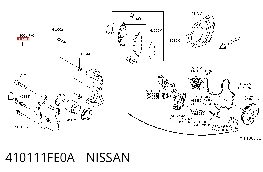 410111FE0A Nissan/Infiniti
