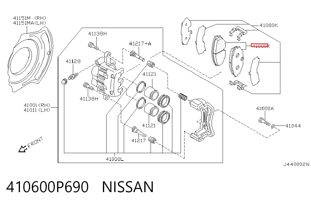 410600P690 Nissan/Infiniti
