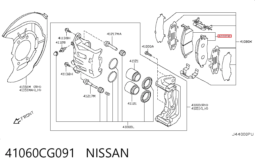 41060CG091 Nissan/Infiniti