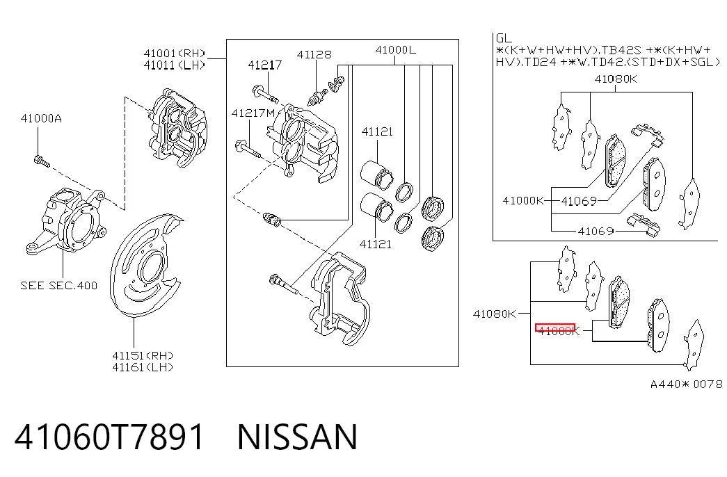 41060T7891 Nissan/Infiniti