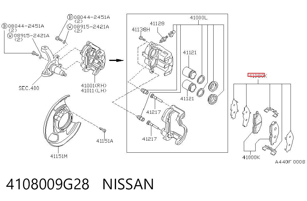  para Nissan Terrano I (WD21)