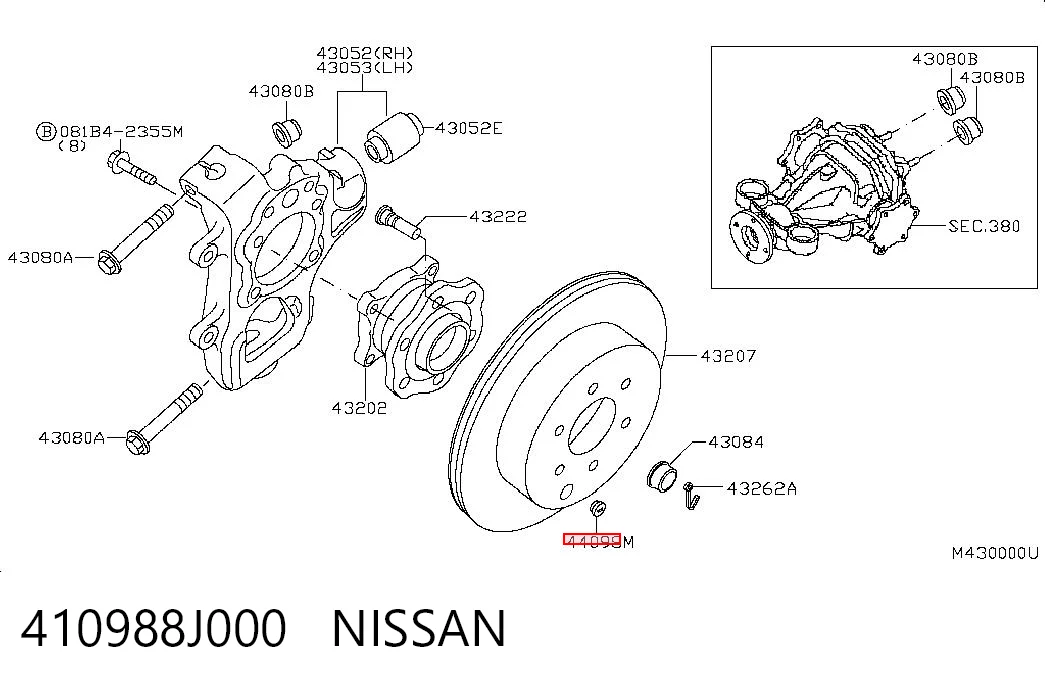410988J000 Nissan/Infiniti