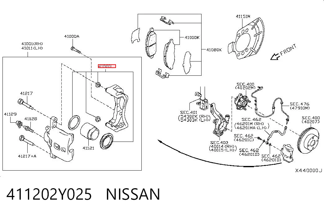 411202Y025 Nissan/Infiniti