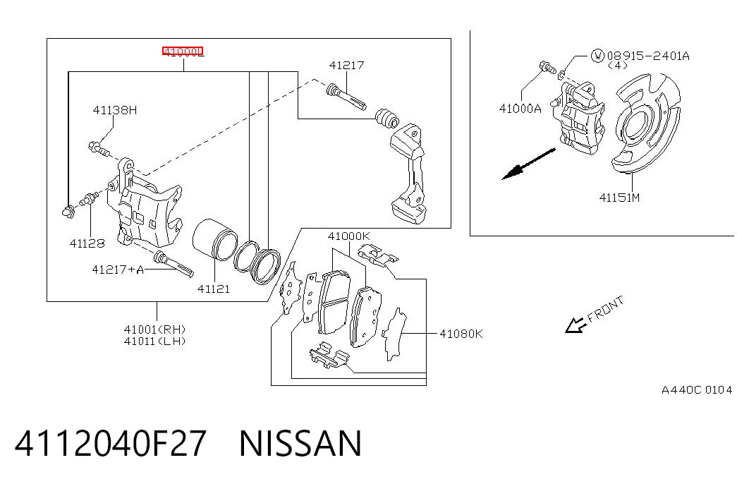 4112040F27 Nissan/Infiniti