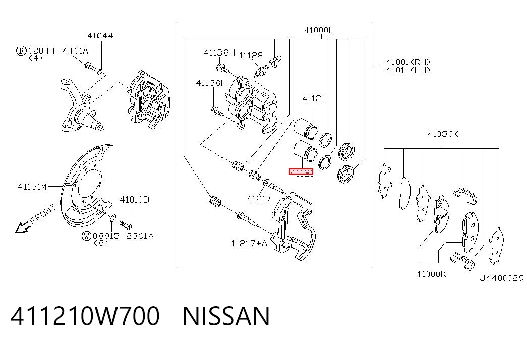 411210W700 Nissan/Infiniti
