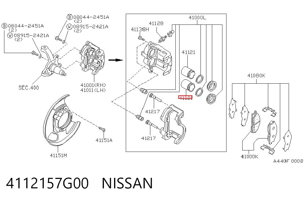 4112157G00 Nissan/Infiniti