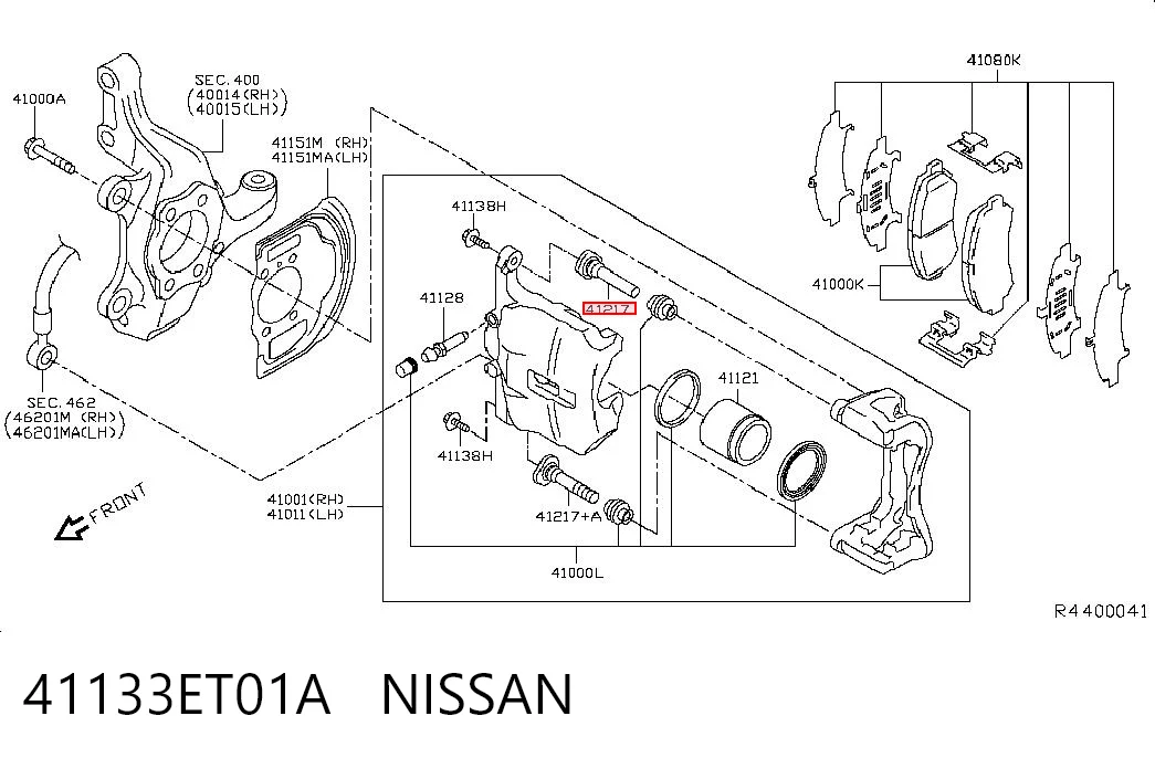 41133ET01A Nissan/Infiniti