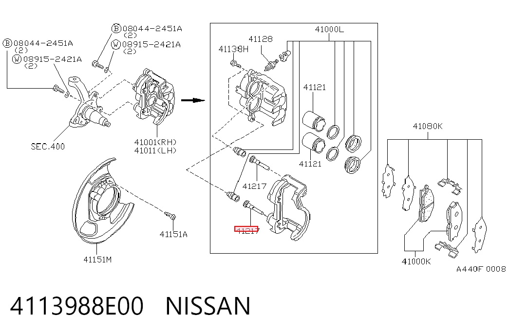 4113988E00 Nissan/Infiniti