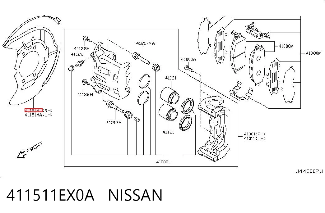 411511EX0A Nissan/Infiniti