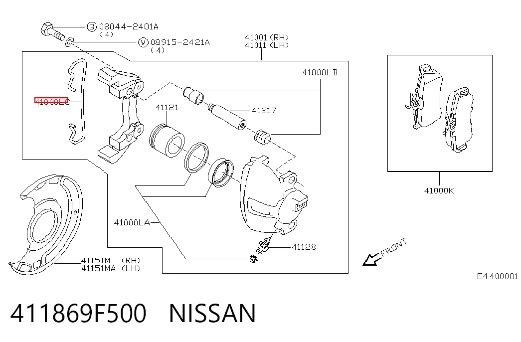 411869F500 Nissan/Infiniti
