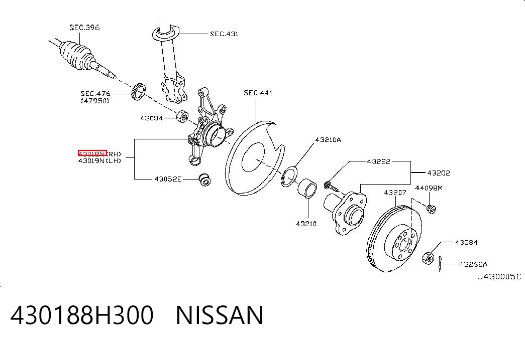 430188H300 Nissan/Infiniti
