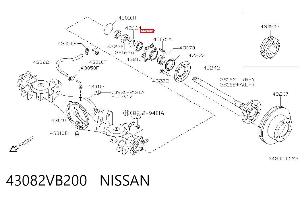  Cojinete de rueda Nissan Patrol 