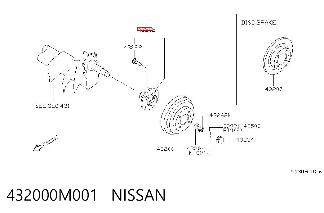 432000M001 Nissan/Infiniti