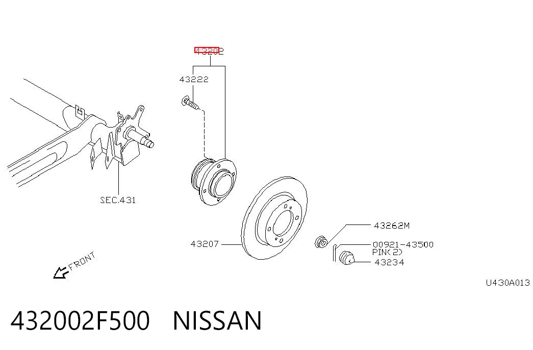 Comprar Cubo trasero Nissan Primera  P11 a bajo precio