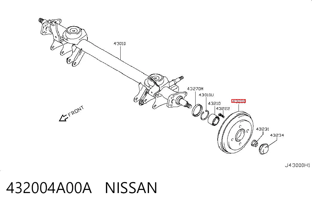 432004A00A Nissan/Infiniti