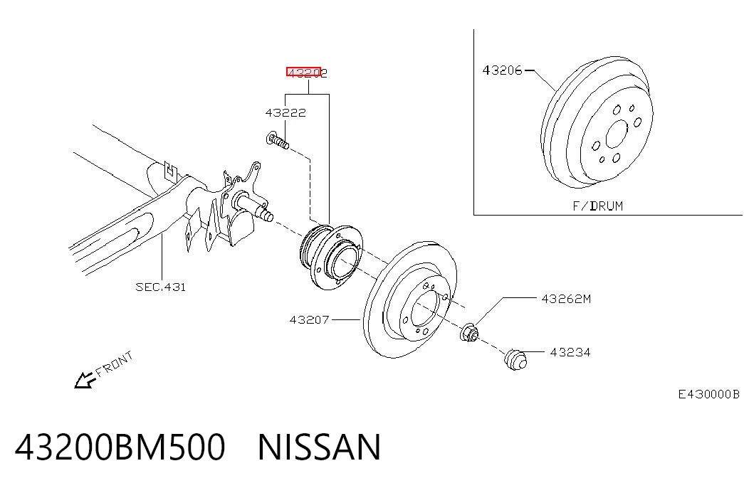 43200BM500 Nissan/Infiniti