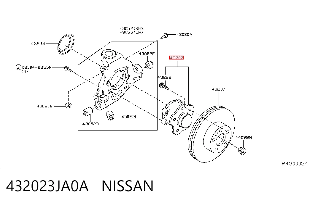 Buje de rueda trasero para Nissan Murano  Z51