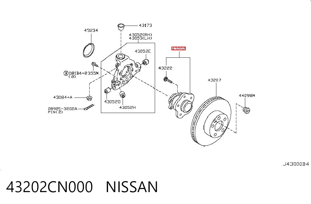 43202CN000 Nissan/Infiniti