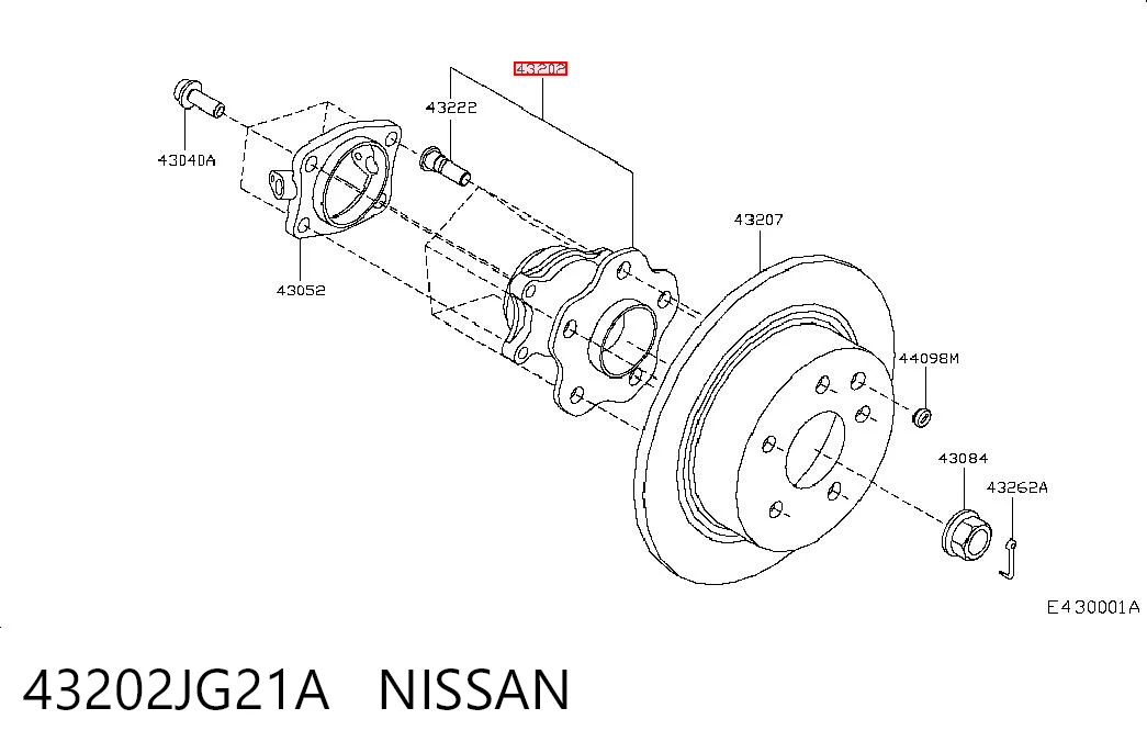 43202JG21A Nissan/Infiniti