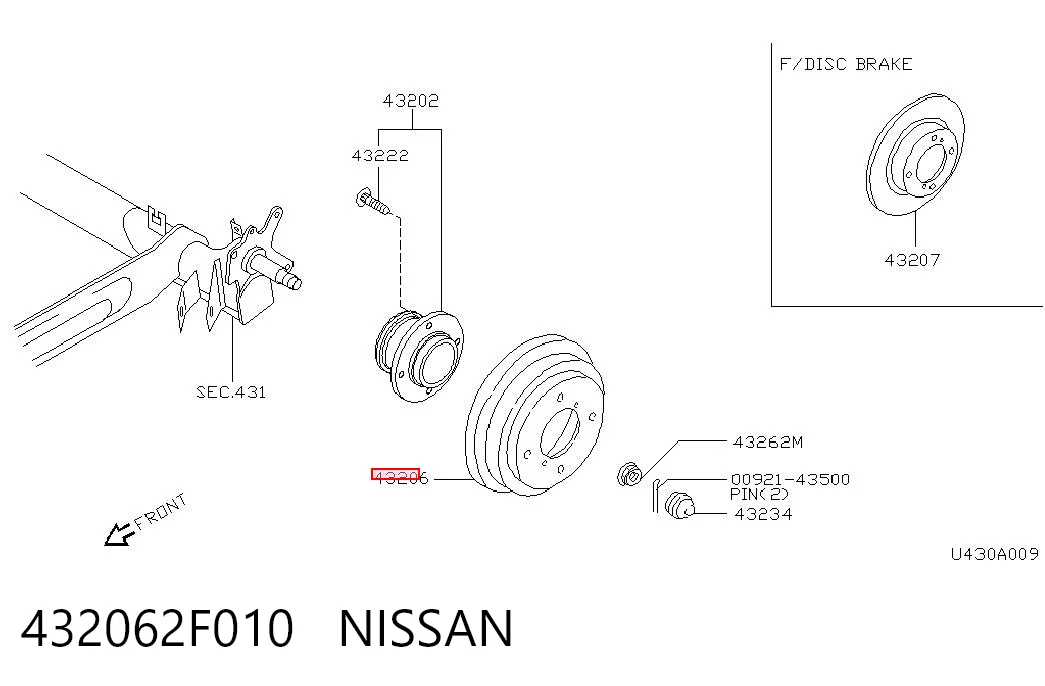 432062F010 Nissan/Infiniti