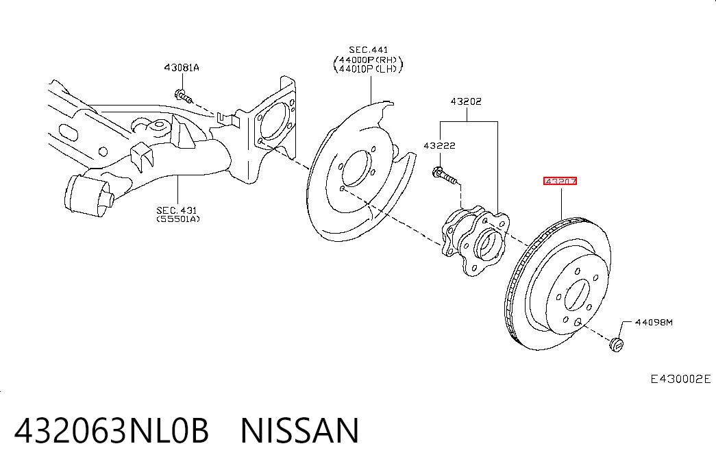 432063NL0B Nissan/Infiniti