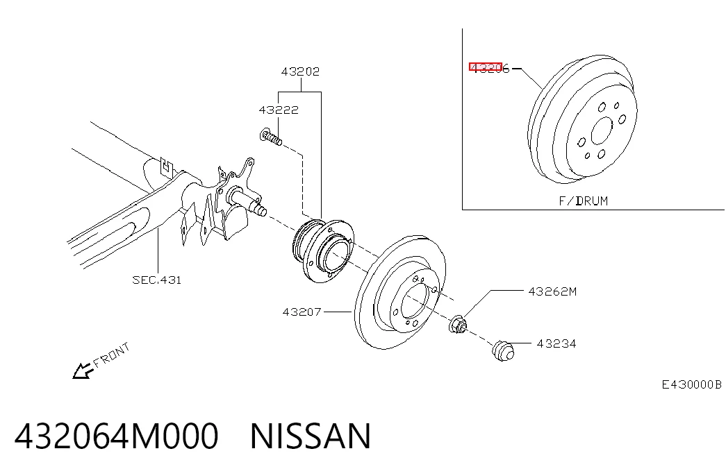 Tambor de freno trasero Nissan Almera II desde 39,03 €
