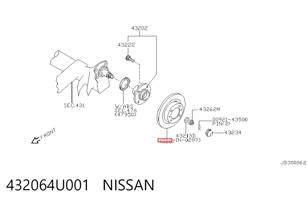 432064U001 Nissan/Infiniti