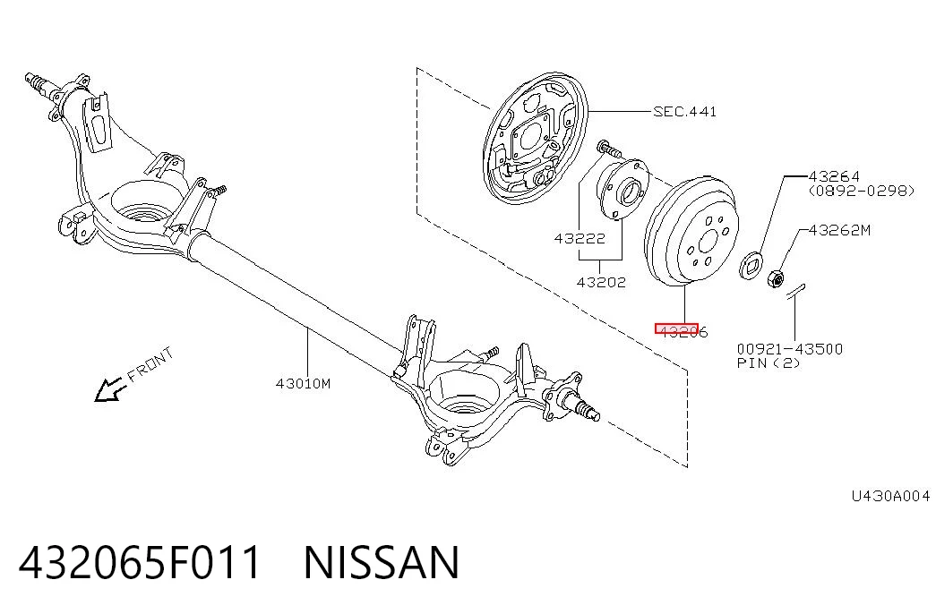 432065F011 Nissan/Infiniti