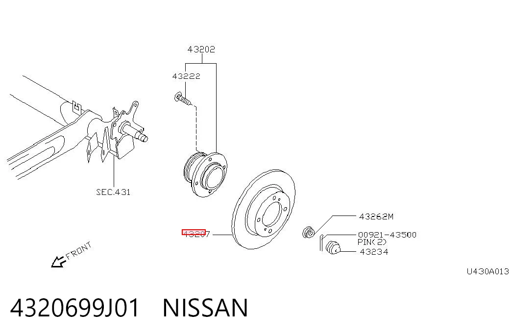 4320699J01 Nissan/Infiniti
