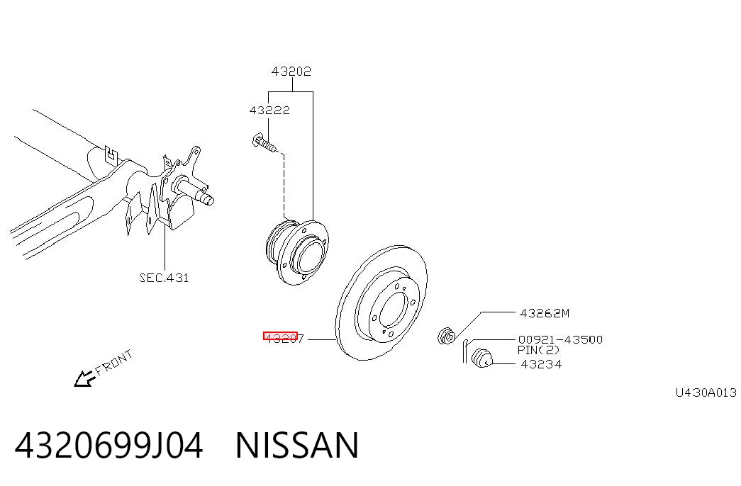 4320699J04 Nissan/Infiniti