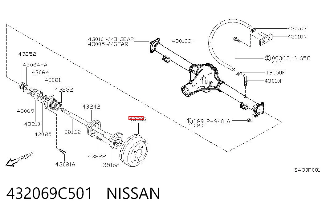 Comprar Tambor de freno trasero Nissan Vanette  C23 a bajo precio