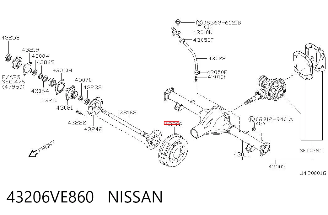 Comprar Tambor de freno trasero Nissan Pathfinder  R50