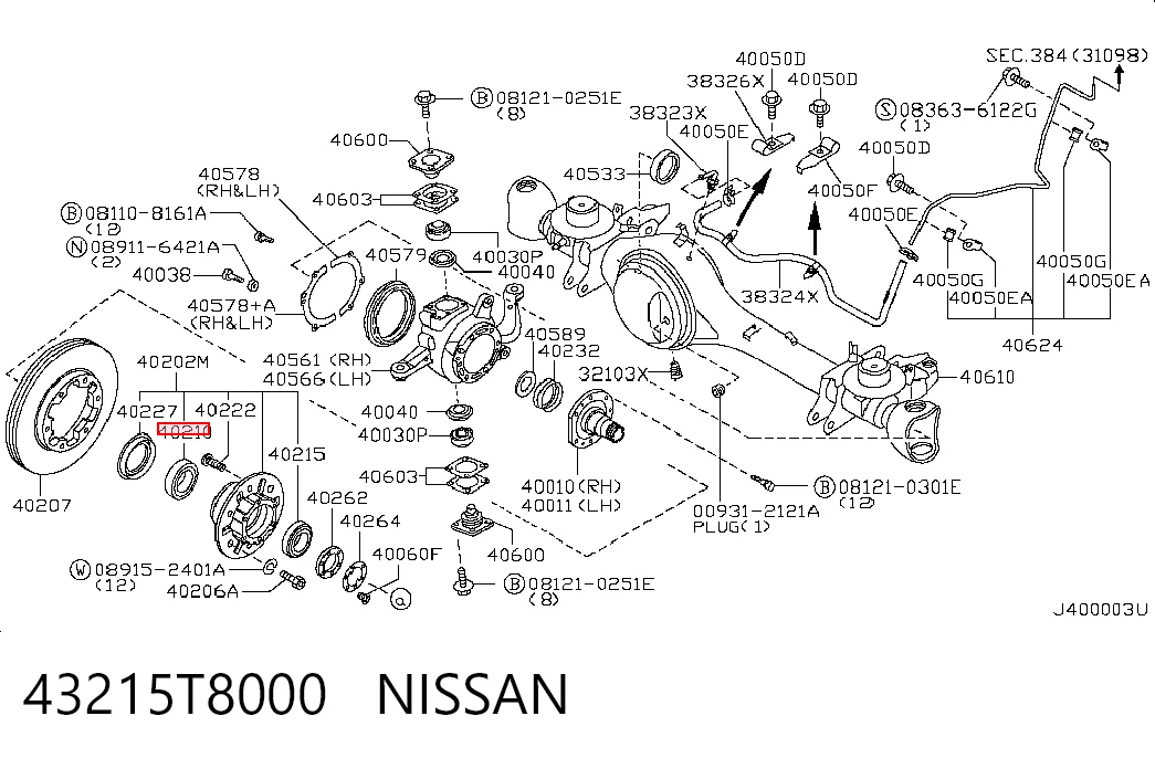 43215T8000 Nissan/Infiniti