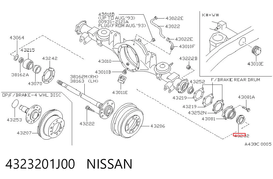 4323201J00 Nissan/Infiniti