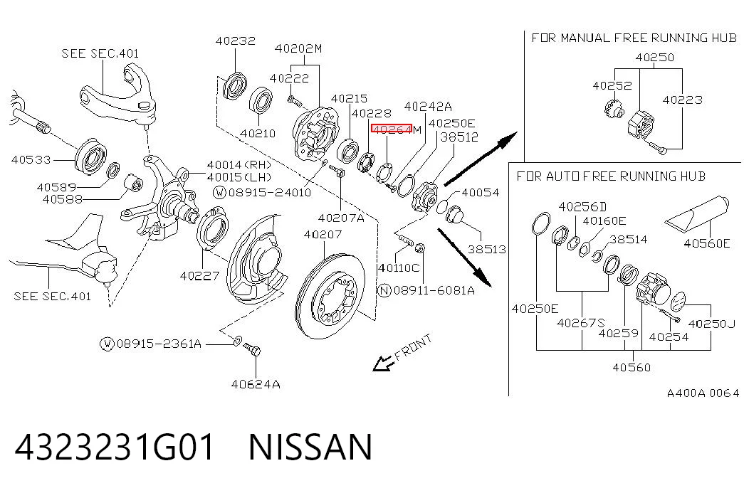 4323231G01 Nissan/Infiniti
