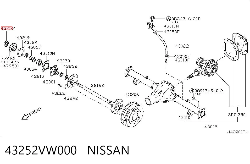 43252VW000 Nissan/Infiniti